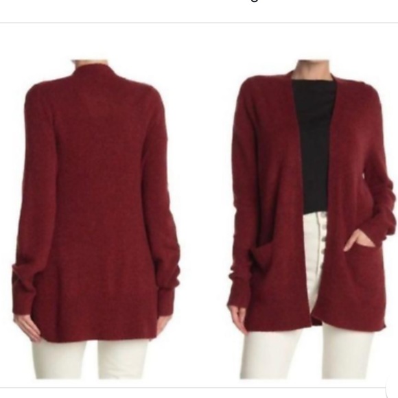 Madewell Raspberry Open Front Cardigan Size M - Picture 1 of 10